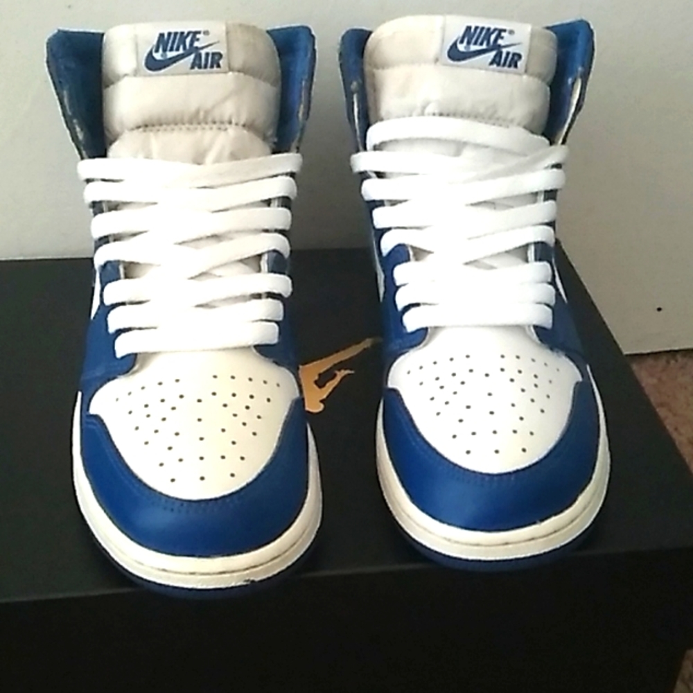 Jordan 1 HI, Blue Storm 2016 Size 6Y =Women 7.5
